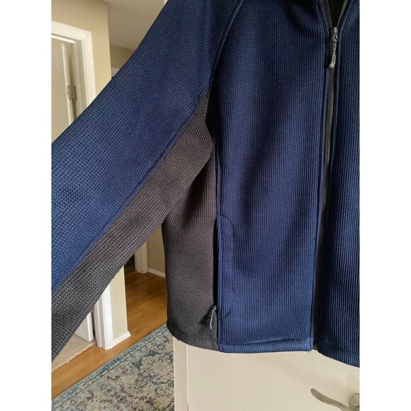 Zeroxposur ZXBLK Knit Fleece Navy Blue and Dark Gray Jacket Men’s Size XL - Picture 4 of 11